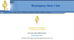 Desktop Screenshot of bhammusicclub.org