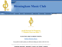 Tablet Screenshot of bhammusicclub.org